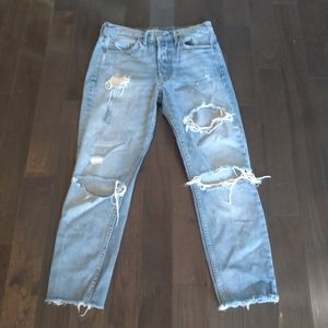 Grlfrnd distressed jeans